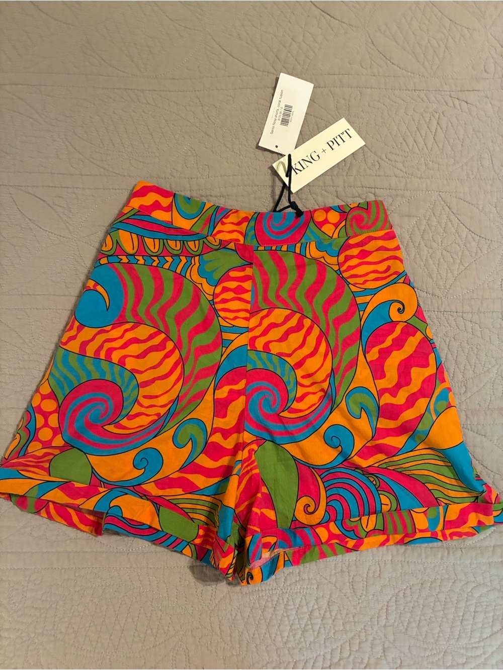 King + Pitt Mimi Seabrook Seagrove Shorts, Coral Fusion, S